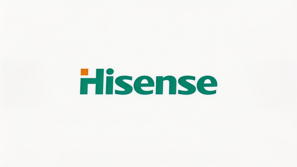 jimeng 2026 02 11 4895 提取图片中第一行第五个的“hisense海信”图标，背景改为白色，保持图标不变，...