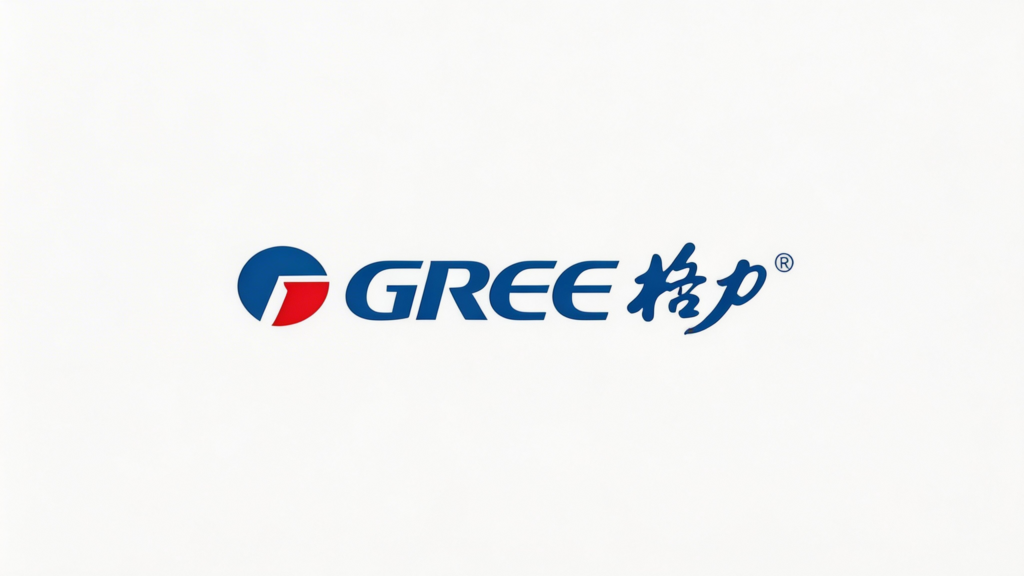 jimeng 2026 02 11 5752 提取图片中第一行第一个的“gree格力”图标，背景改为白色，保持图标不变，输出比...