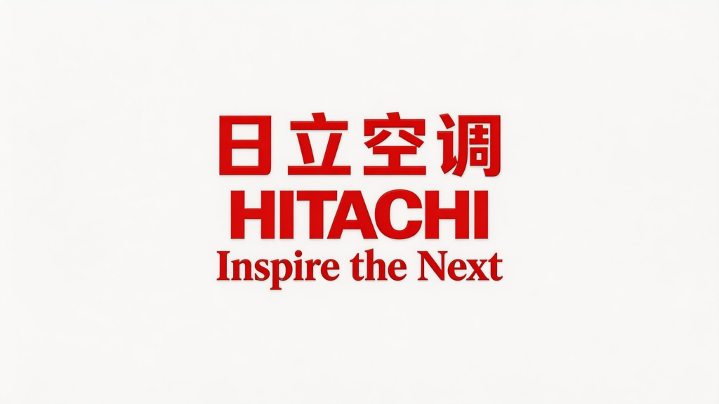 jimeng 2026 02 11 6432 提取图片中第四行第三个的“hitachi日立空调”图标，背景改为白色，保持图标不...